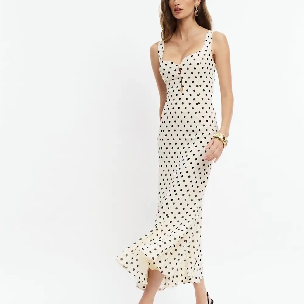 Reformation Polka Dot Midi Dress